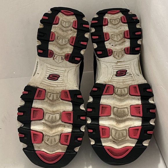 SKECHERS | Women's D-Lites Life Saver Running Shores Black Grey Pink Size 8 - Picture 5 of 7